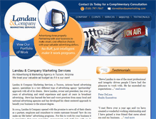 Tablet Screenshot of landaumarketing.com